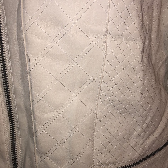 BKE Fur Lined Faux Leather Moto Jacket, Large - Picture 7 of 13